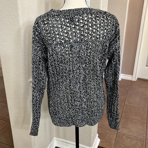 Tommy Bahama black, gray and silver/metallic open knit pullover sweater Size XS - Picture 10 of 17
